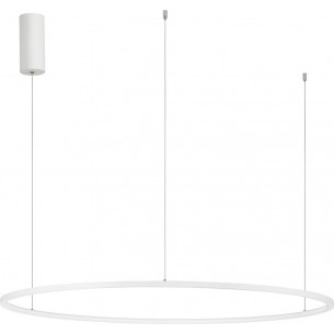 Lampa wisząca nowoczesna okrągła Cirkel LED 100cm biała