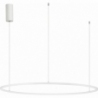 Cirkel LED 100cm white modern round pendant lamp