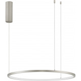 Lampa wisząca nowoczesna okrągła Cirkel LED 60cm szczotkowane srebro