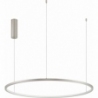 Cirkel LED 80cm brushed silver modern round pendant lamp