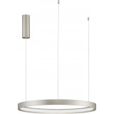 Lampa wisząca okrągła Bunder LED 60cm szczotkowane srebro