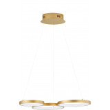 Raan LED 55cm brass modern circle pendant lamp