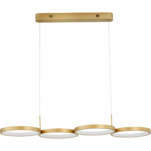 Raan LED 84cm brass modern circle pendant lamp