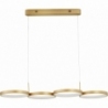 Raan LED 84cm brass modern circle pendant lamp