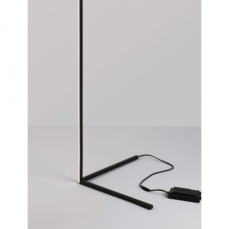 Stylowa Lampa podłogowa minimalistyczna Match LED czarna do salonu i sypialni