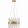 Taja 35cm transparent&amp;satin gold glamour crystal pendant lamp