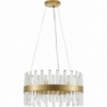 Taja 55cm transparent&amp;satin gold glamour crystal pendant lamp