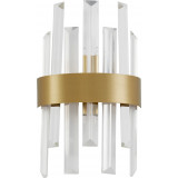 Taja transparent&amp;satin gold glamour crystal wall lamp