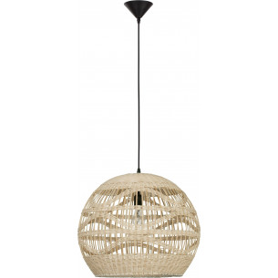 Saparua I 48.5cm boho rattan sphere pendant lamp