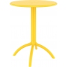 Stylowy Stół okrągły na jednej nodze Octopus 60 Żółty Siesta do kuchni, jadalni i salonu.