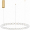 Moti LED 80cm white opal&amp;gold glamour glass balls pendant lamp