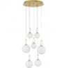 Grap LED VII white&amp;gold glamour glass balls pendant lamp