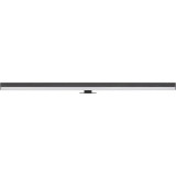 Mirror LED 63cm black Long wall lamp