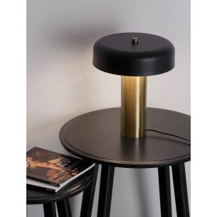 Pandora LED black&amp;gold designer table lamp