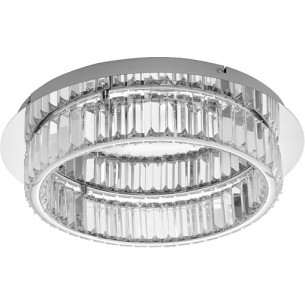 Queen LED 50cm transparent&amp;chrome glamour crystal ceiling lamp