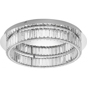 Queen LED 60cm transparent&amp;chrome glamour crystal ceiling lamp