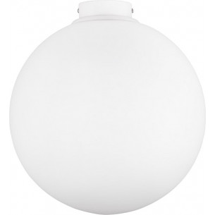 Minge 30cm white glass sphere ceiling lamp