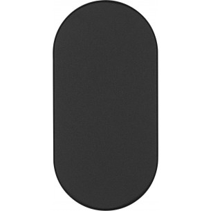 Trefl LED black oval wall-mounted outdoor lamp