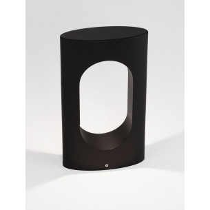Słupek / Lampa ogrodowa stojąca nowoczesna Muna LED 30cm czarny 2