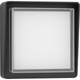 Glow LED anthracite outdoor square wall lamp